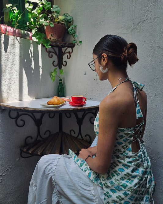 FATIMA HALTER NECK KURTI